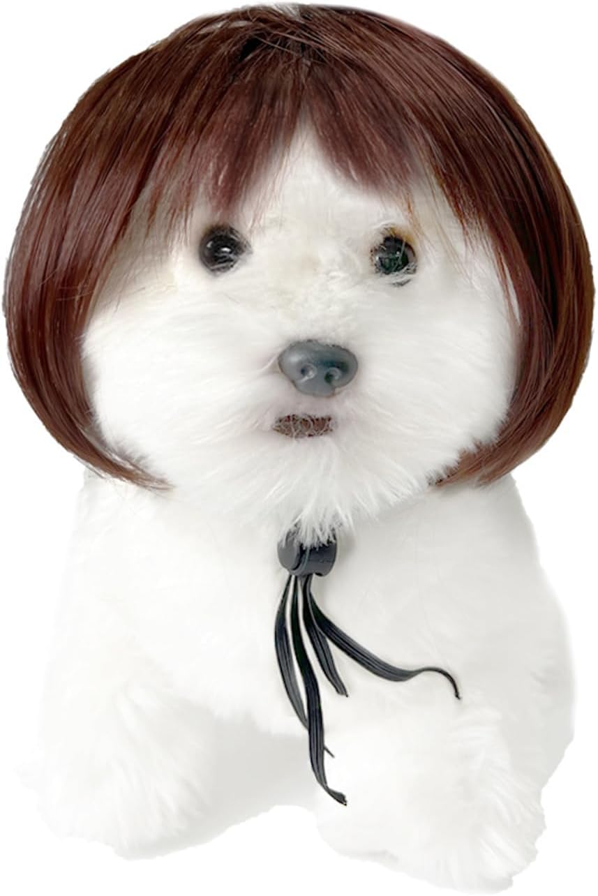 Cute Short Hair Wig Pet Headband