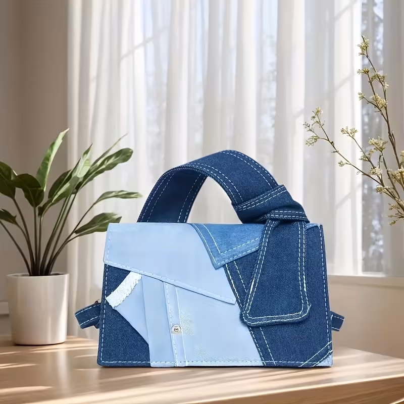  Patchwork Tote Bag, Magnetic Tote Bag