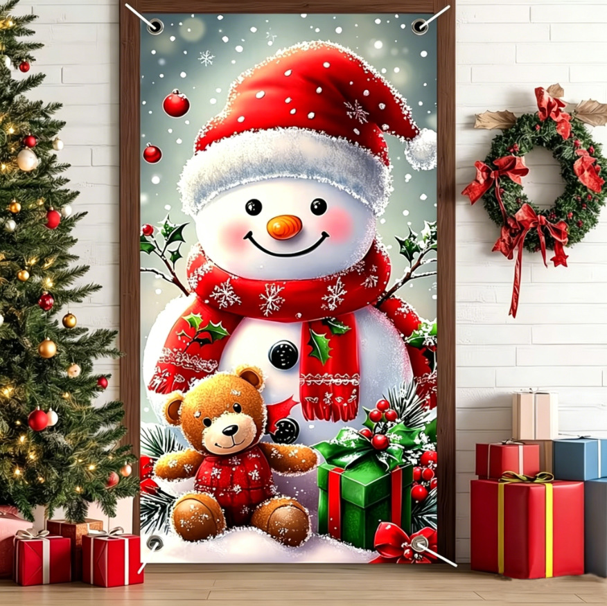 Christmas Santa & Reindeer Door Cover 🎅🦌🚪