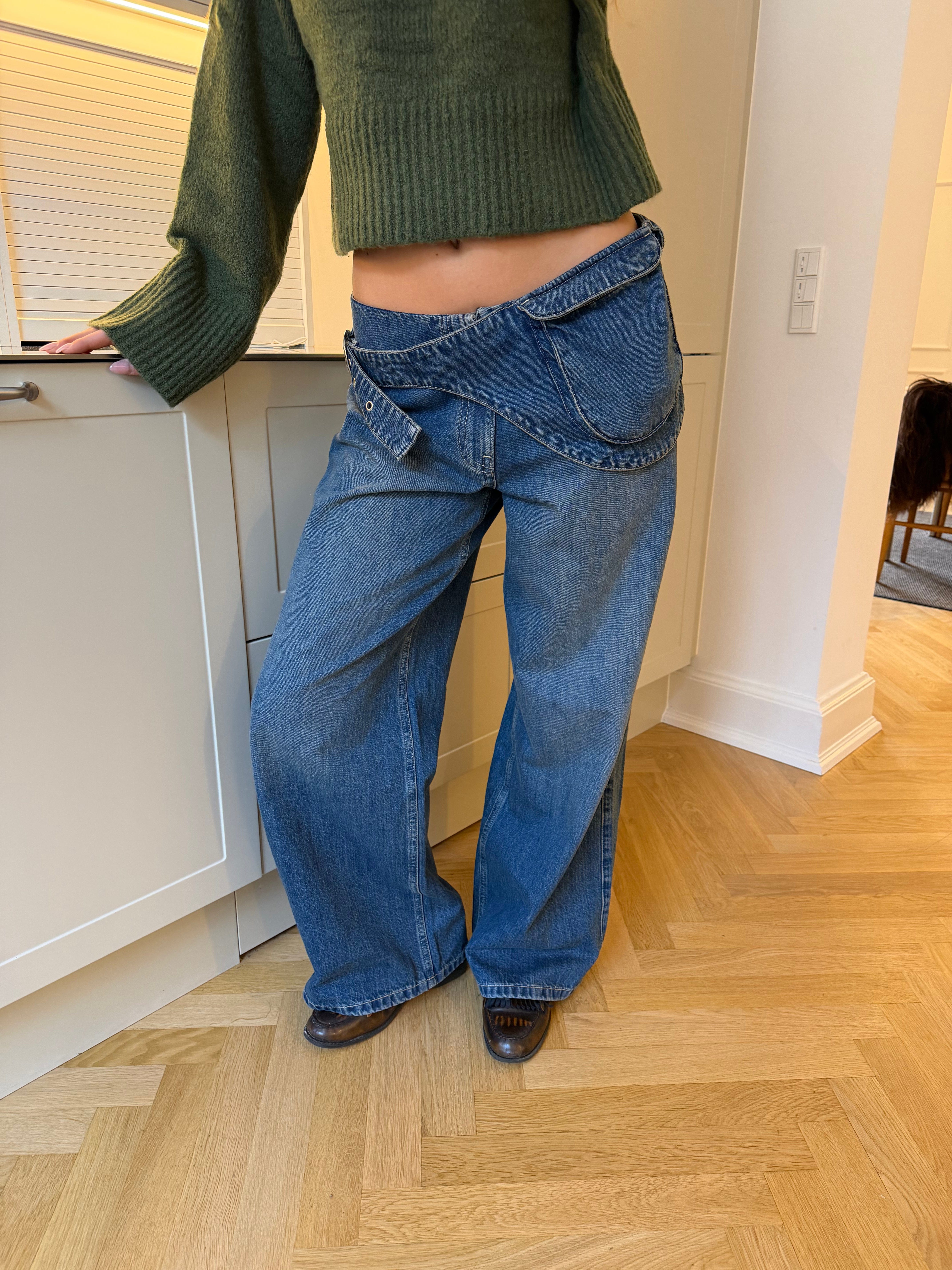Nia belt bag jeans - Medium blue