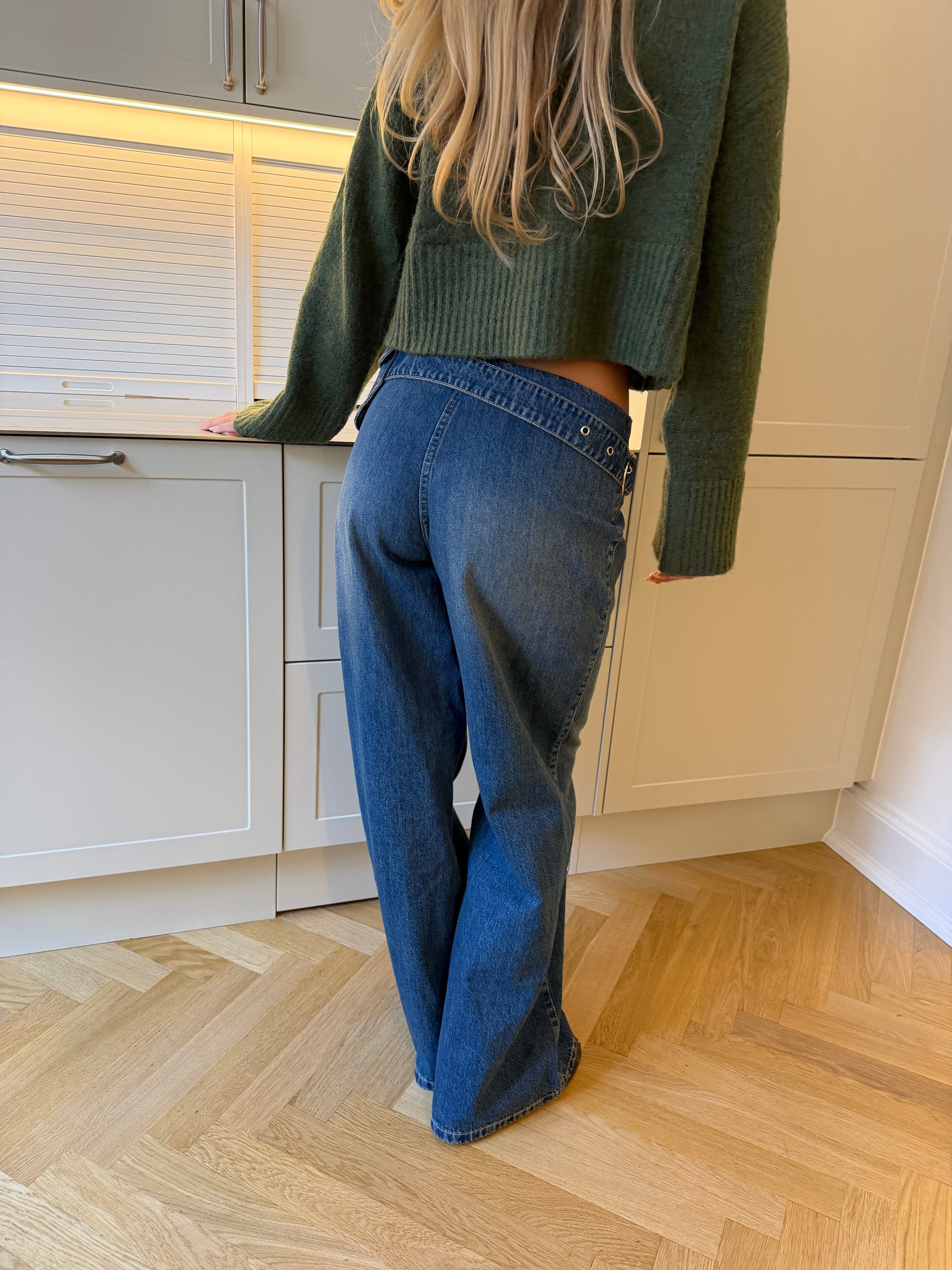 Nia belt bag jeans - Medium blue