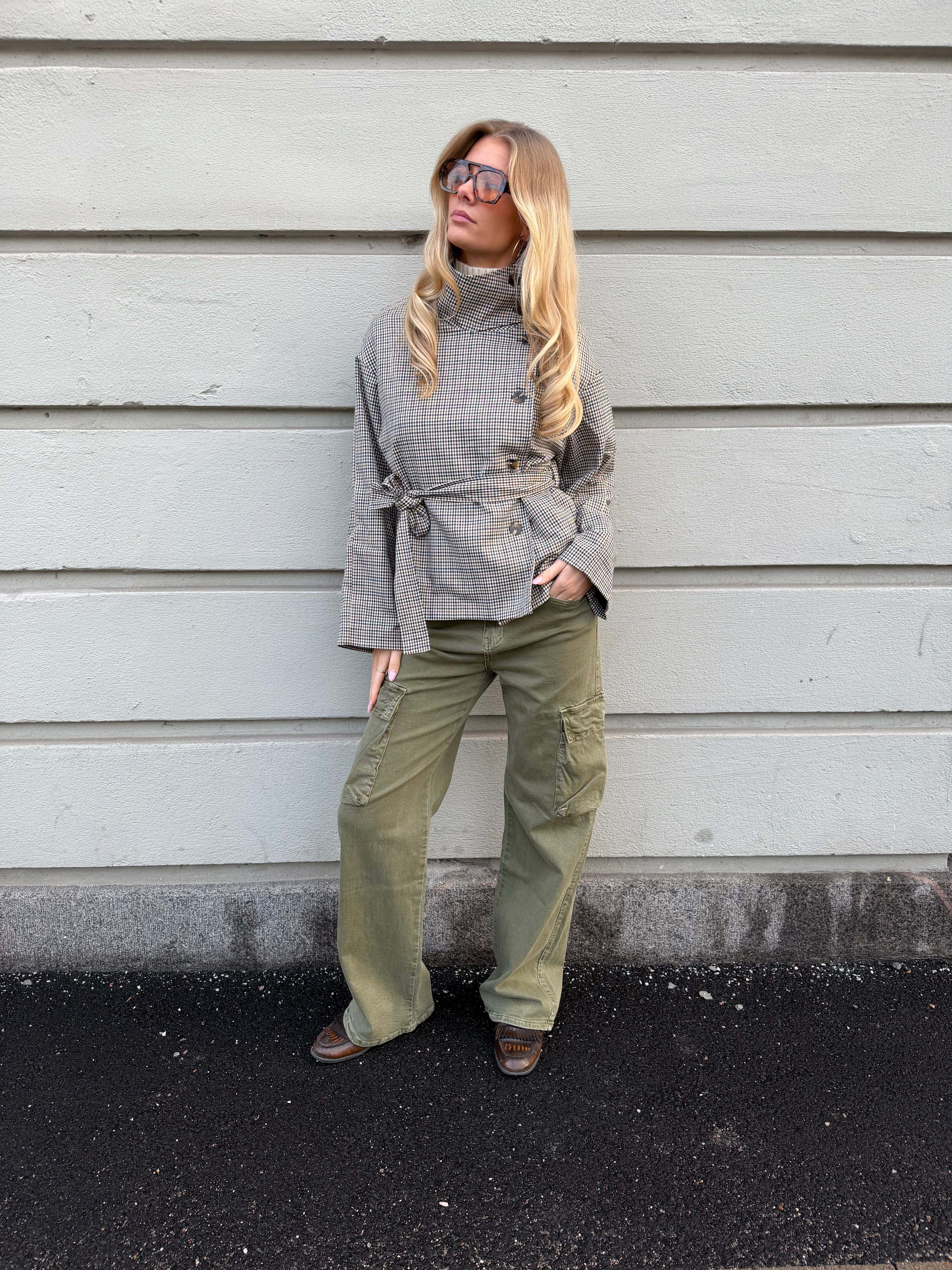 Raya baggy cargo jeans - Dark green