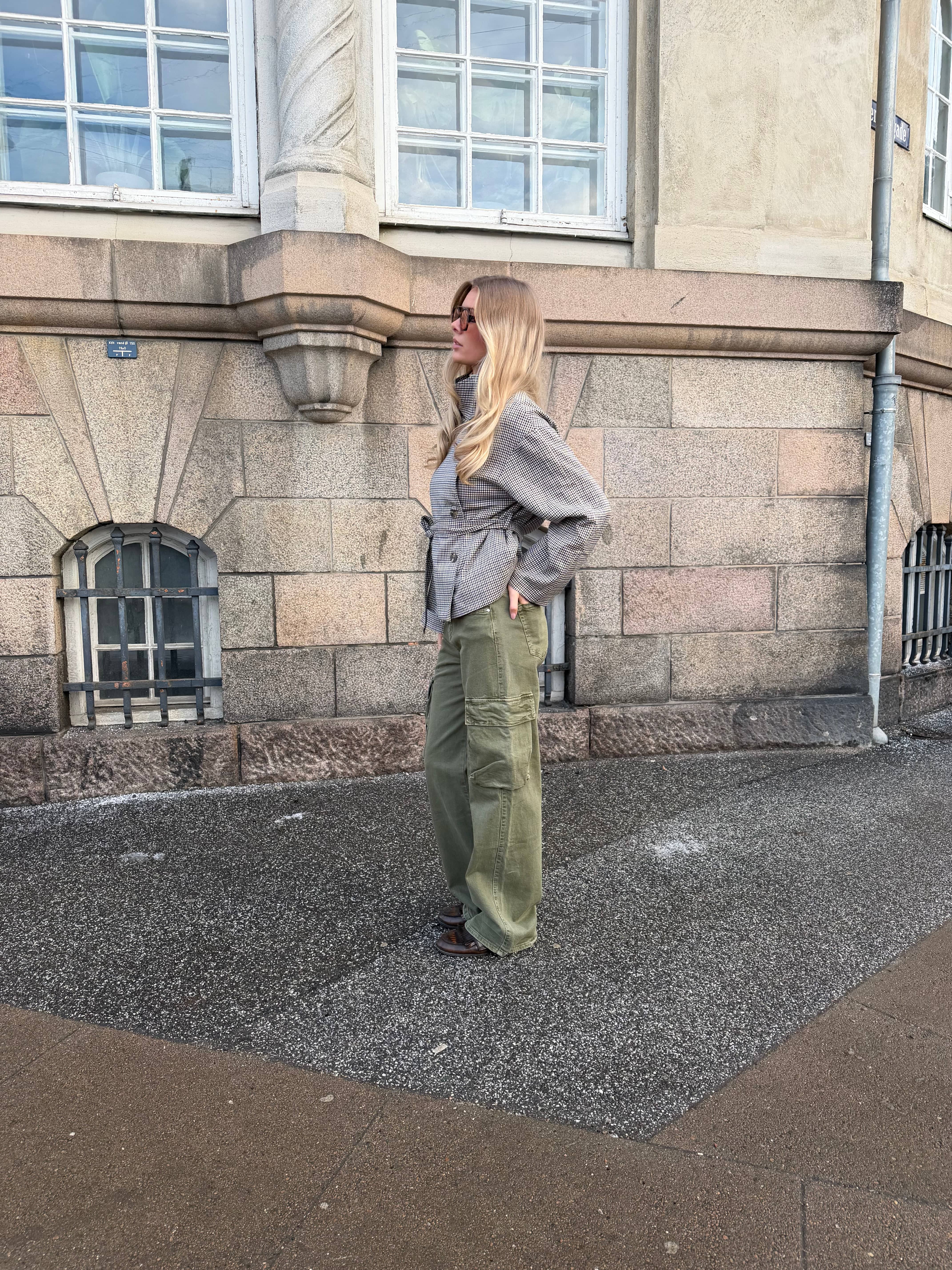 Raya baggy cargo jeans - Dark green