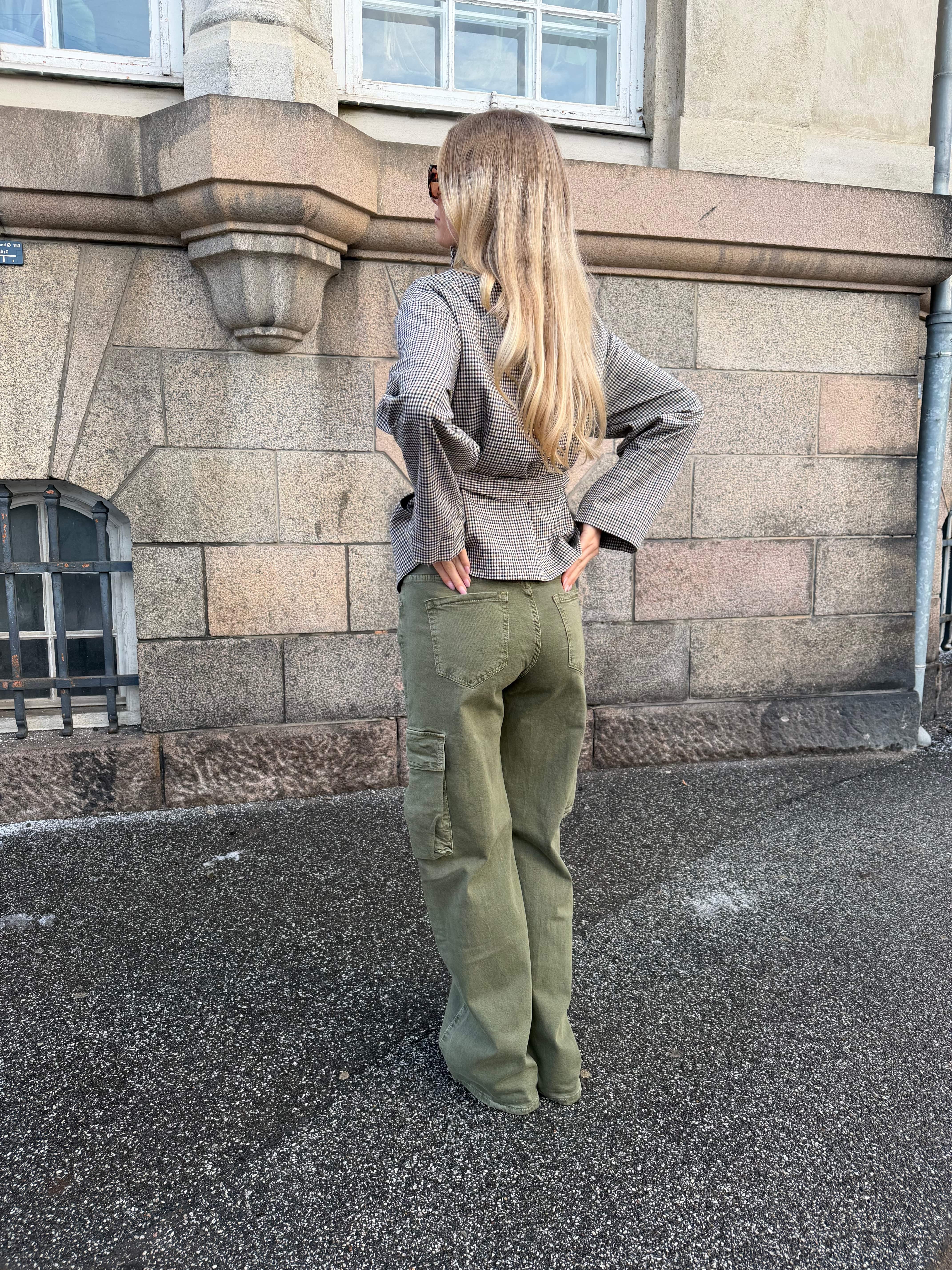 Raya baggy cargo jeans - Dark green