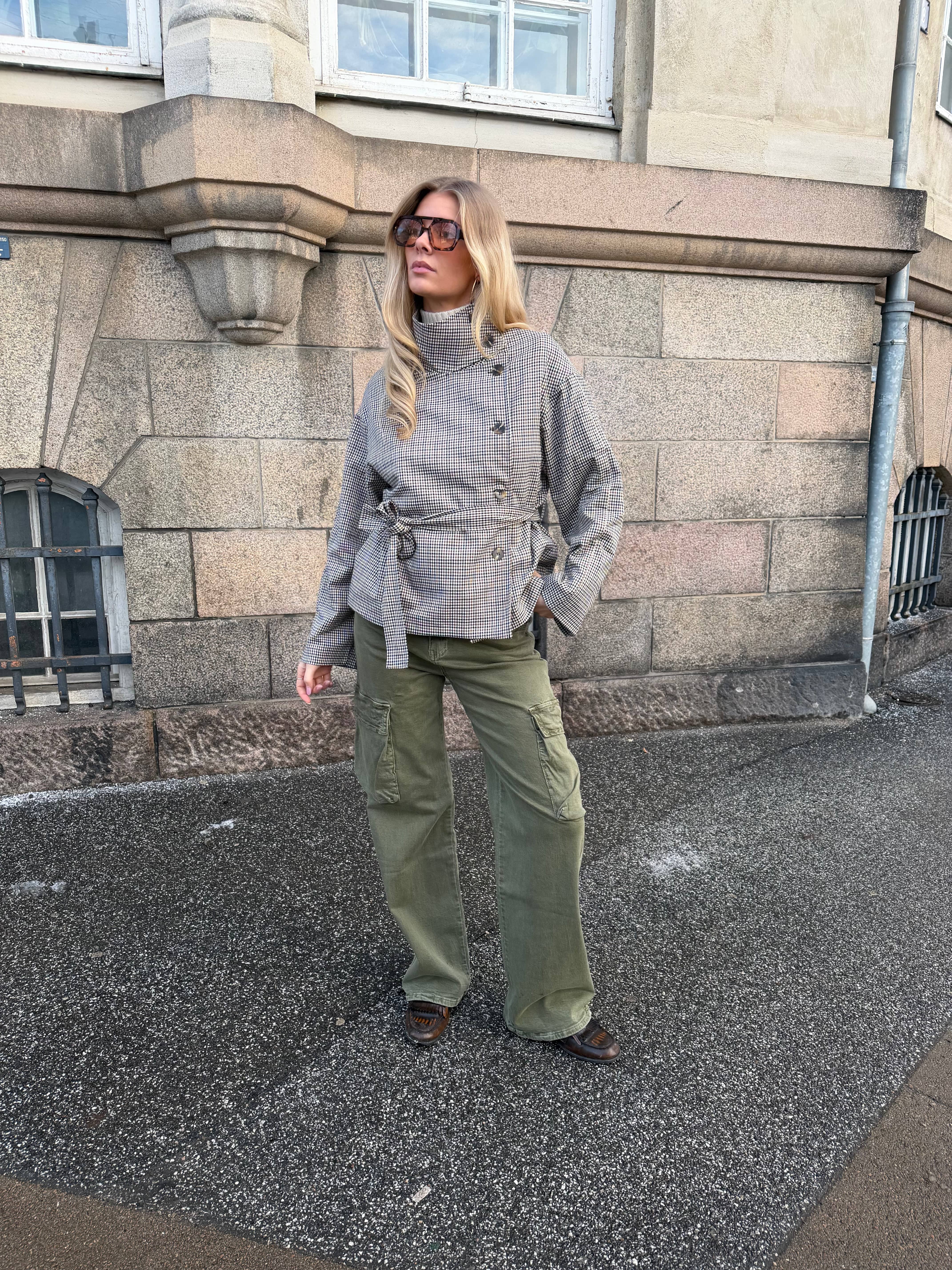 Raya baggy cargo jeans - Dark green