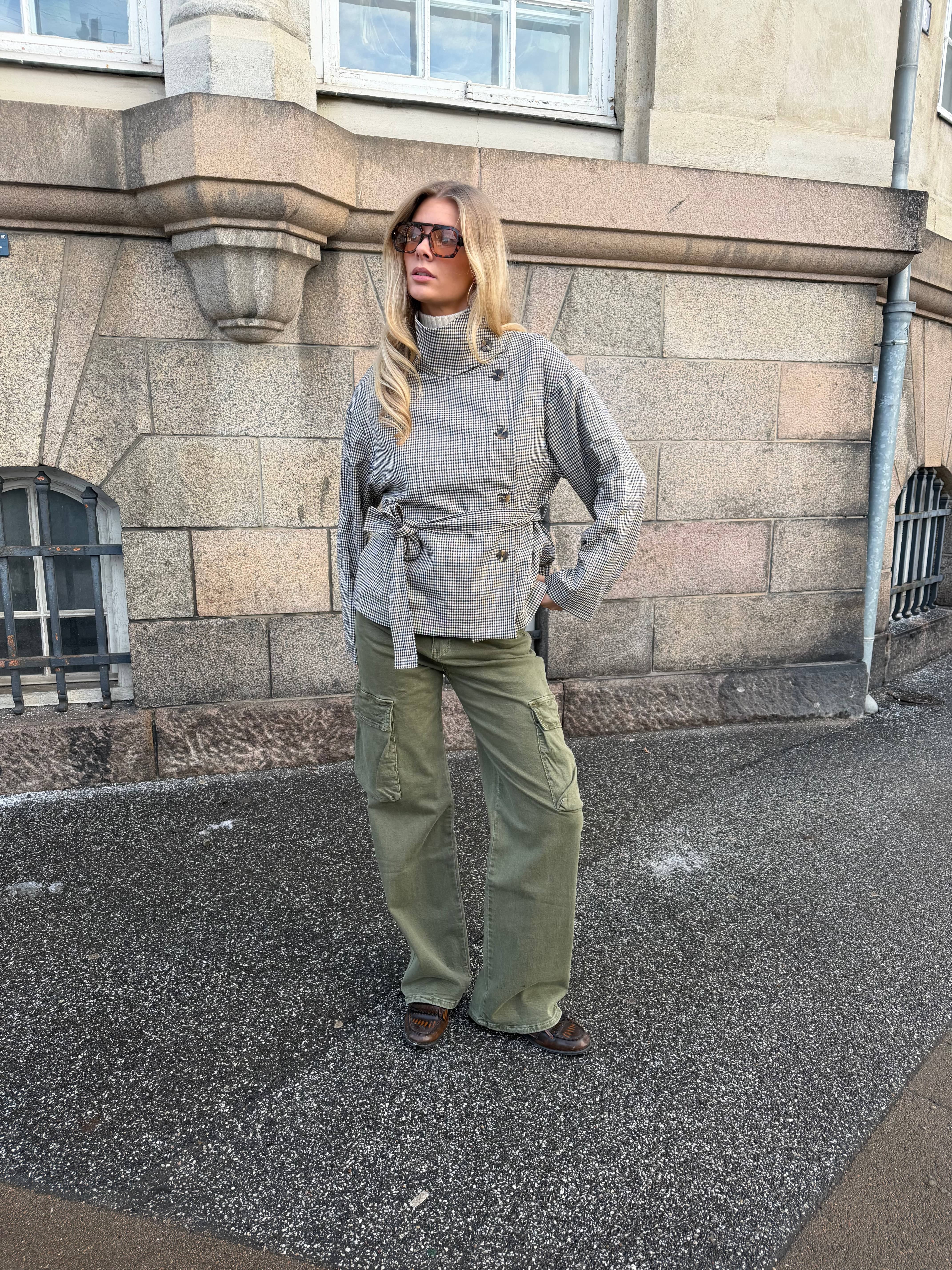 Raya baggy cargo jeans - Dark green
