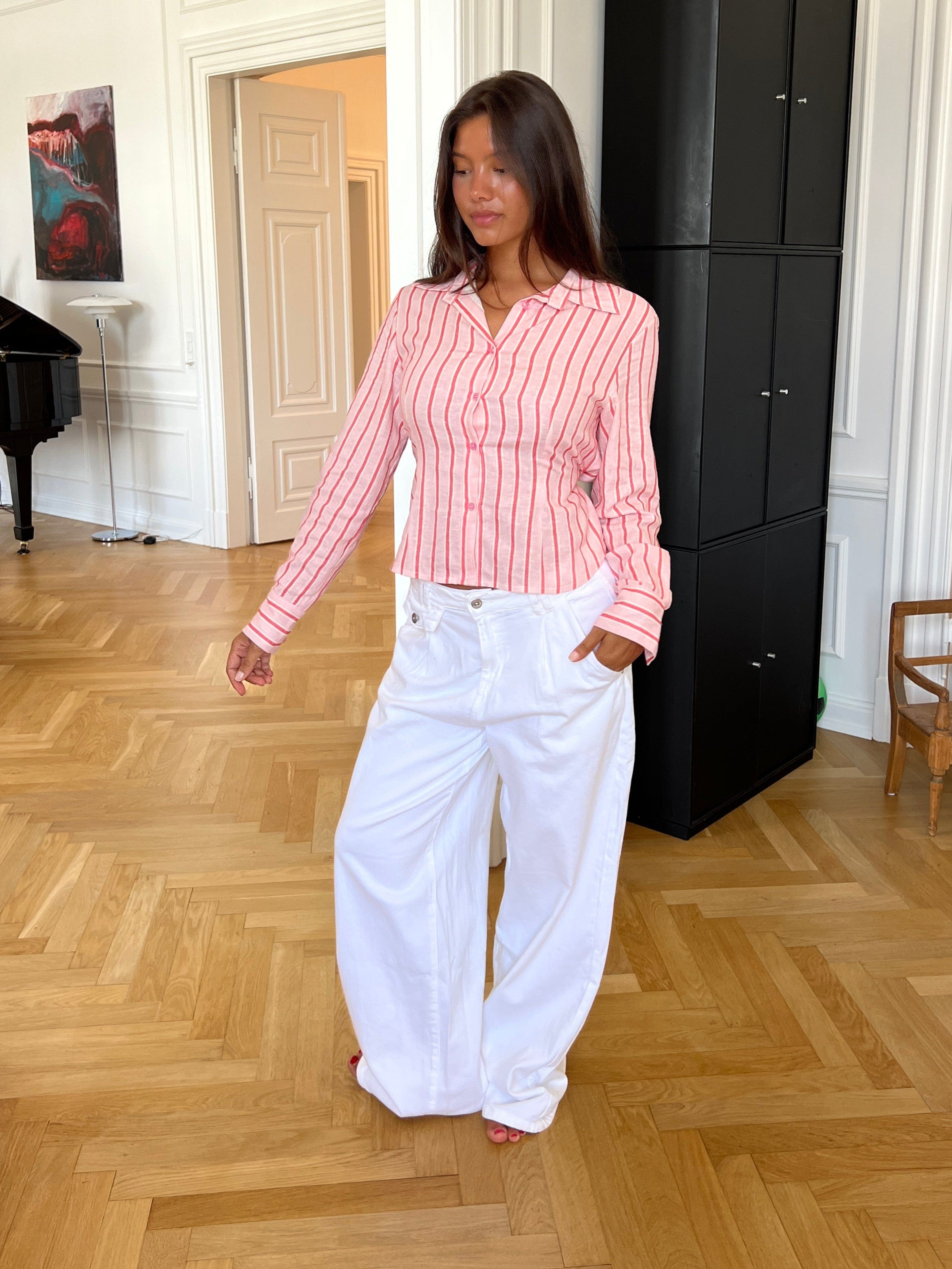 Esme baggy jeans - White