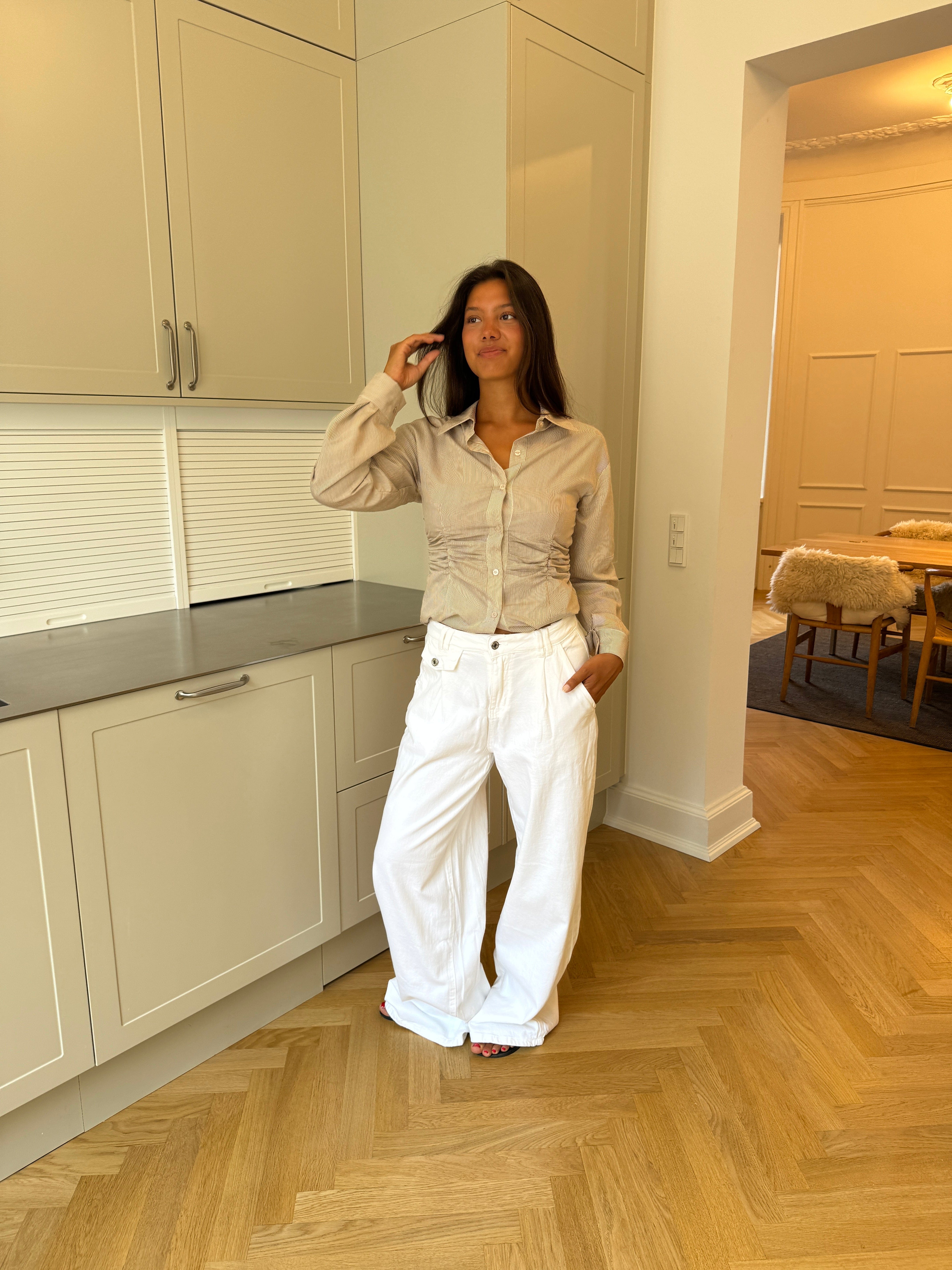 Esme baggy jeans - White