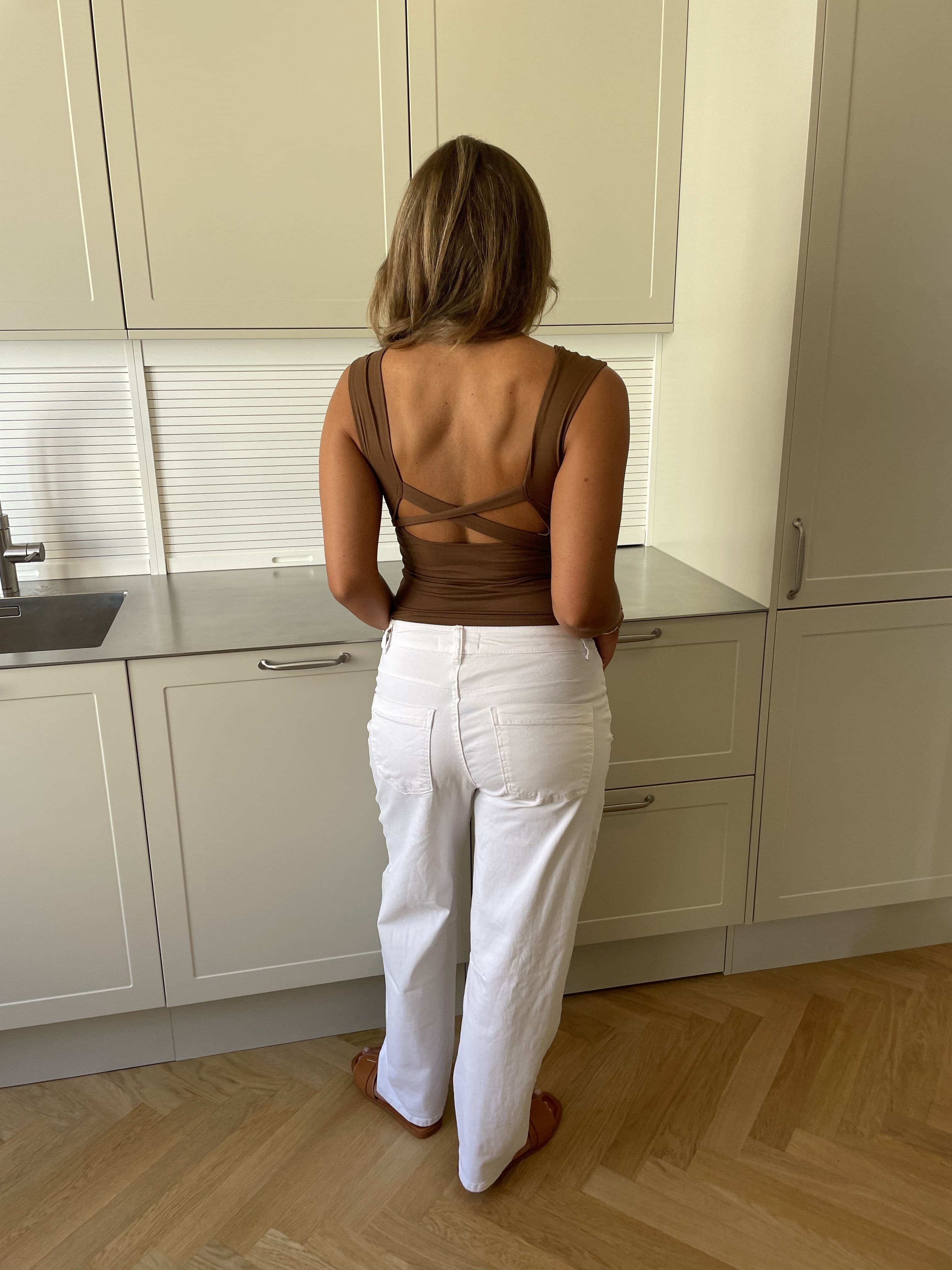 Rosalia baggy jeans - White
