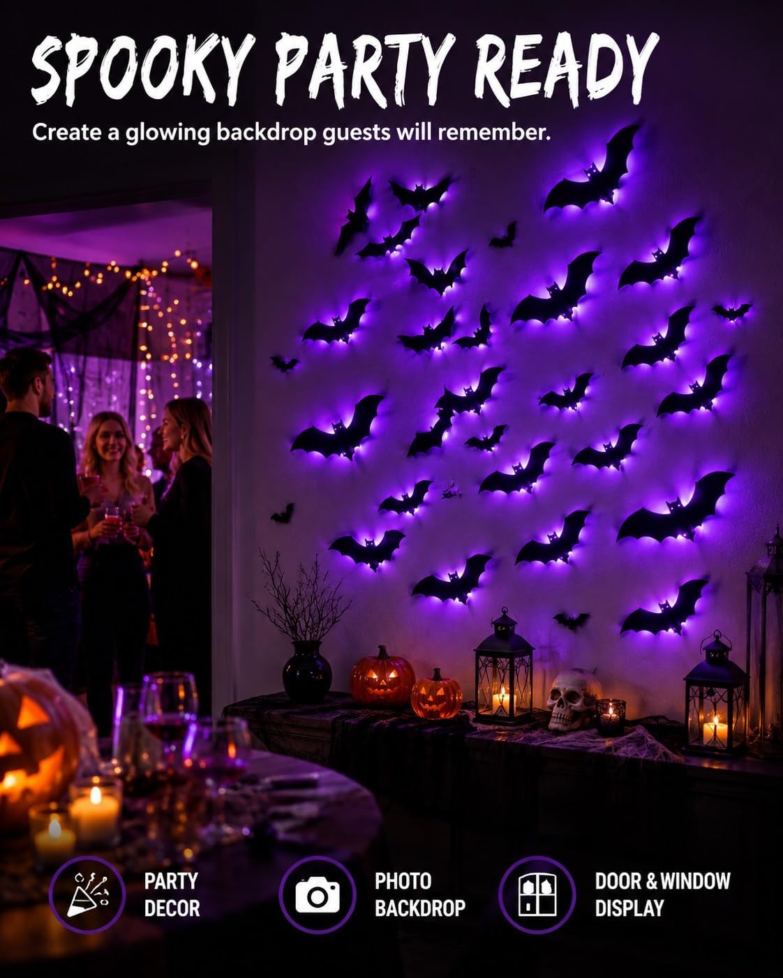 🦇3D Bat Light LED Decorations