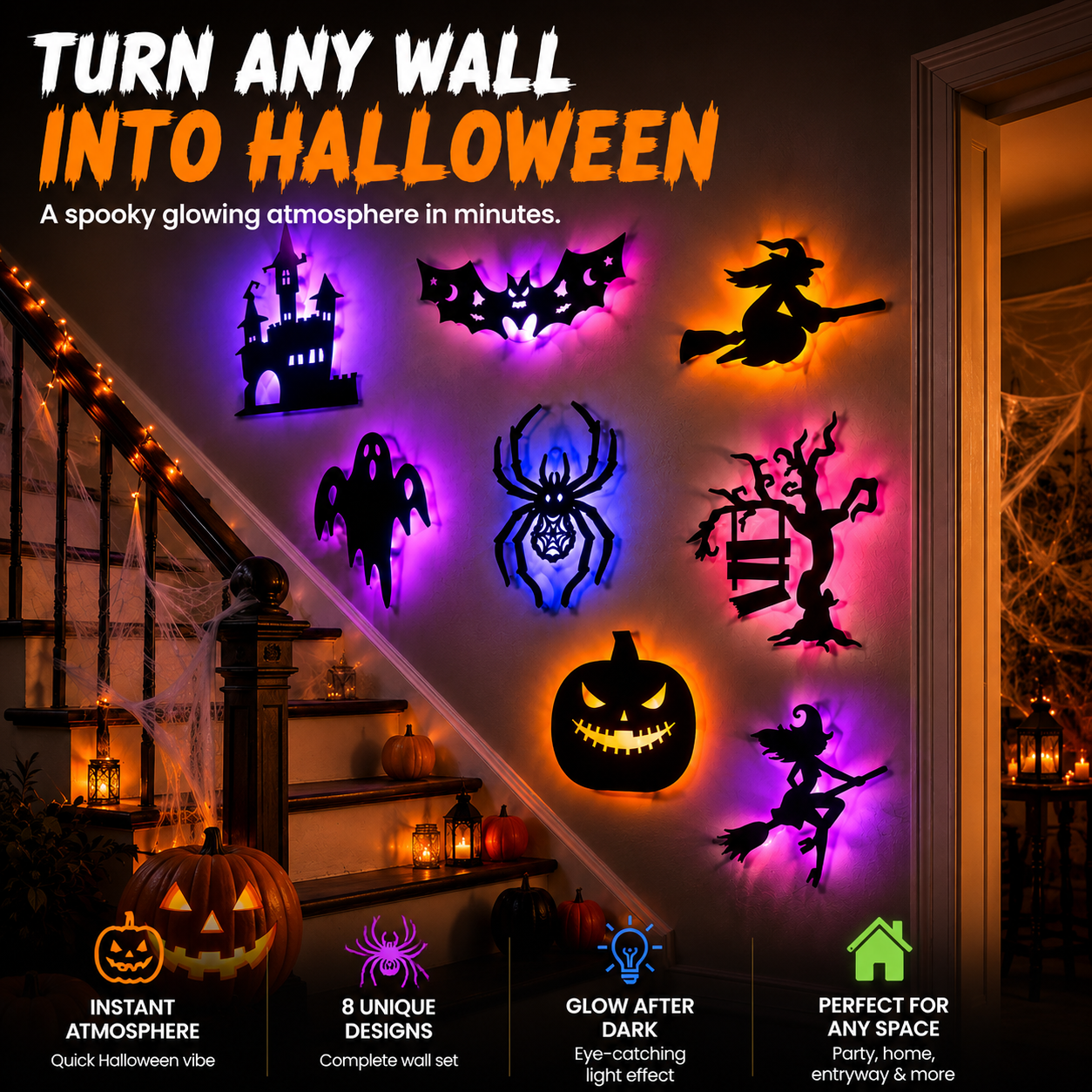 30-piece Halloween decoration set