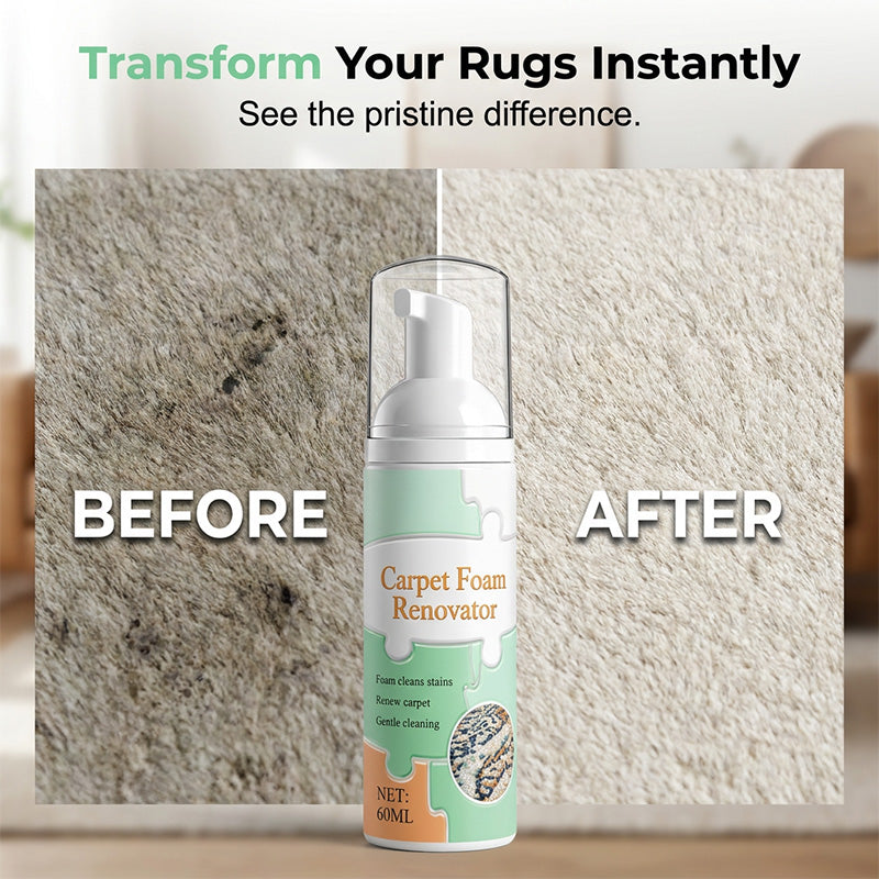 🔥Limited Time Promotion 50% OFF🔥Waterless Carpet Foam Stain Remover with Towel+FREE Towels