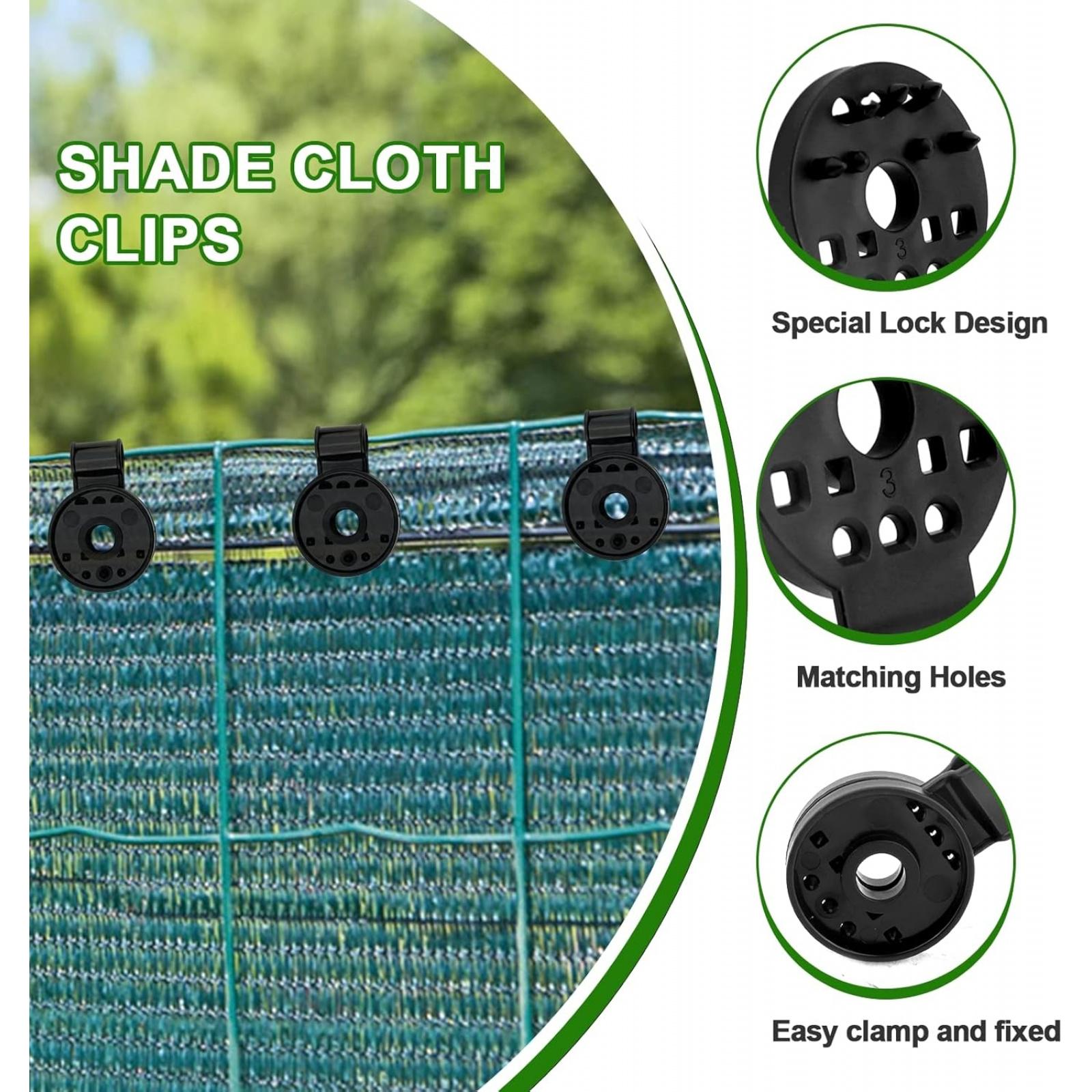 How to install shade net fixing clips with rope