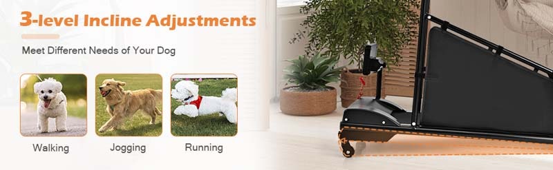 Eletriclife Dog Treadmill for Small/Medium Dogs Indoors Pet Running Training Machine