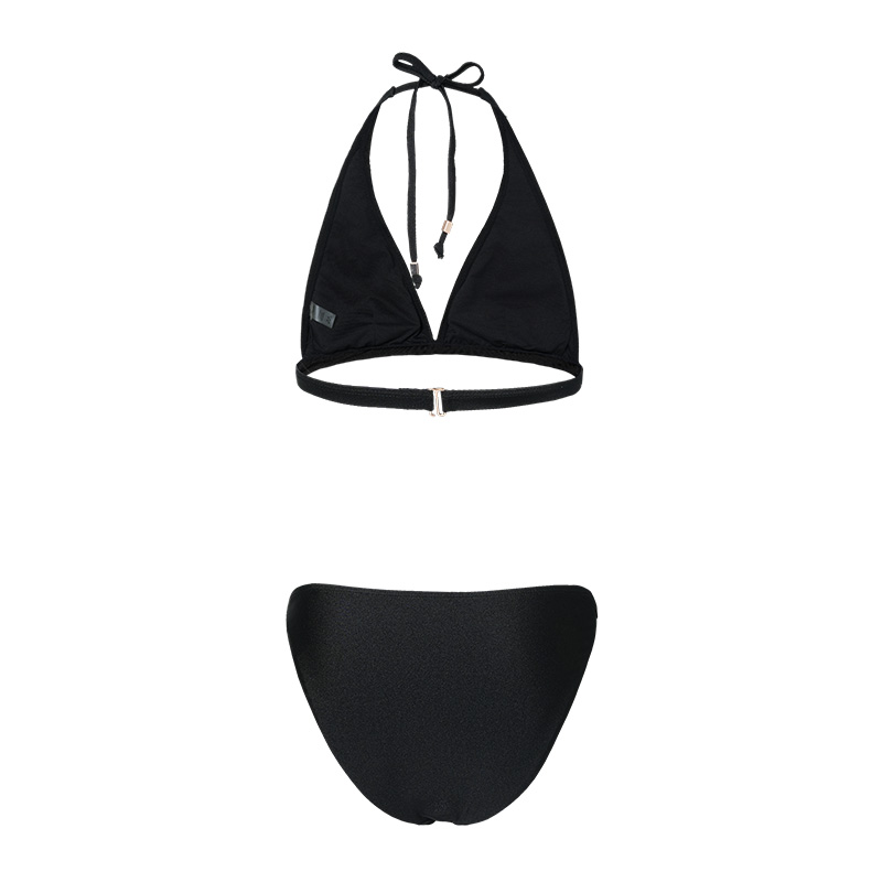 Seasonal Surfing, Diving and Swimming Costume 2026 New Style Bikini Sexy Goddess Black High-end Feeling Island Vacation Swimwear Separate Set