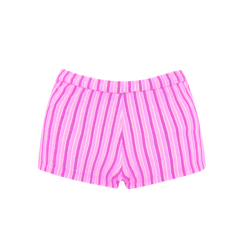 Seasonal 2026 new high-end pink ribbon bear bikini for sexy goddesses on island vacation. Slimming two-piece swimsuit.