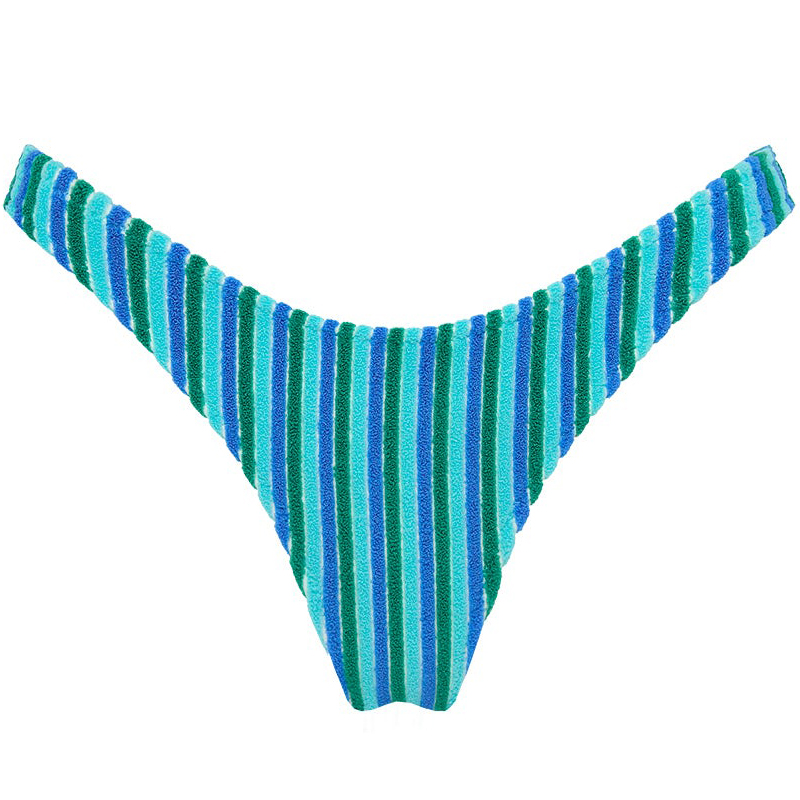 Seasonal 2026 New Season Luxury Beachwear Style Green Stripes Bearbaby Australian One-Piece Swimsuit Beach Bikini