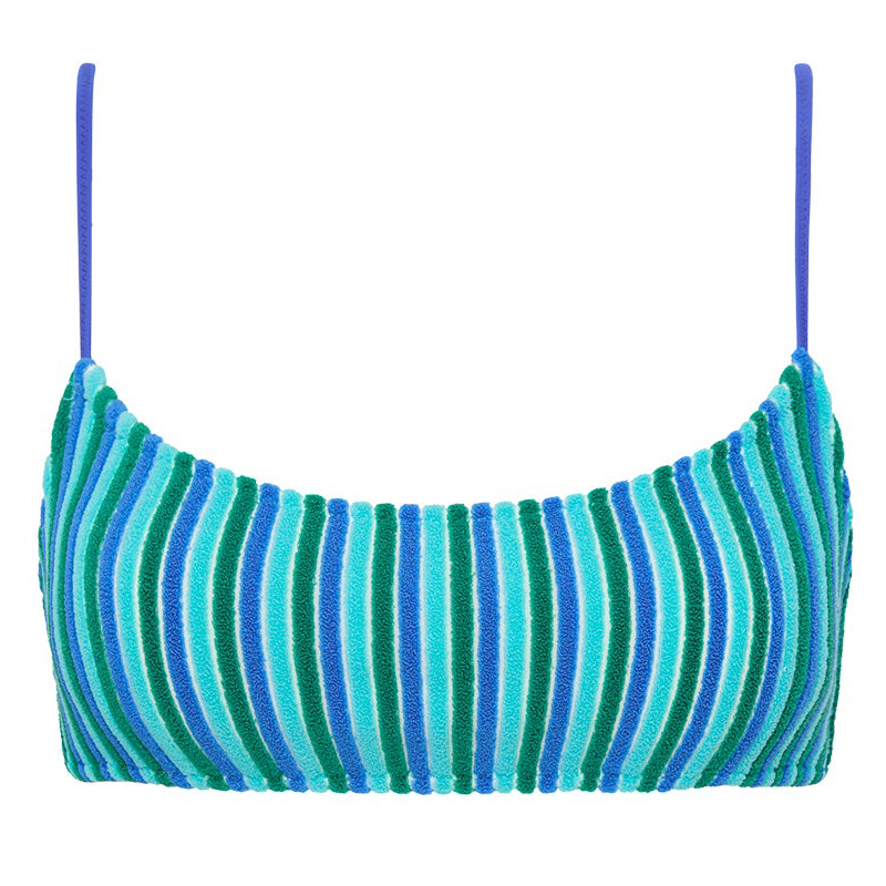 Seasonal 2026 New Season Luxury Beachwear Style Green Stripes Bearbaby Australian One-Piece Swimsuit Beach Bikini