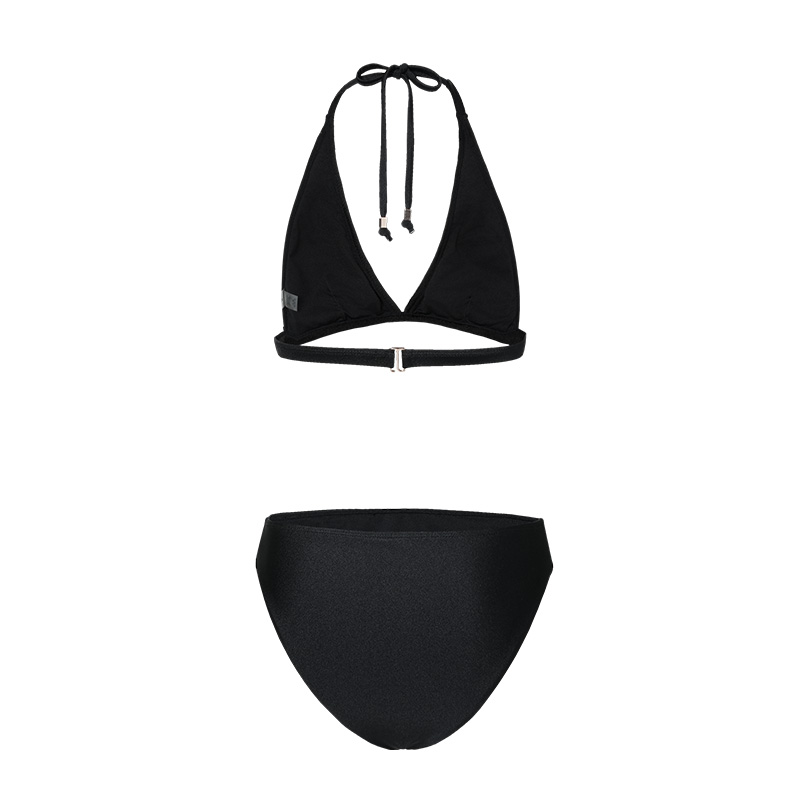 SEASONAL High-waisted covering-buttocks swimming suit 2026 new style black bikini sexy goddess high-end island vacation travel two-piece swimsuit
