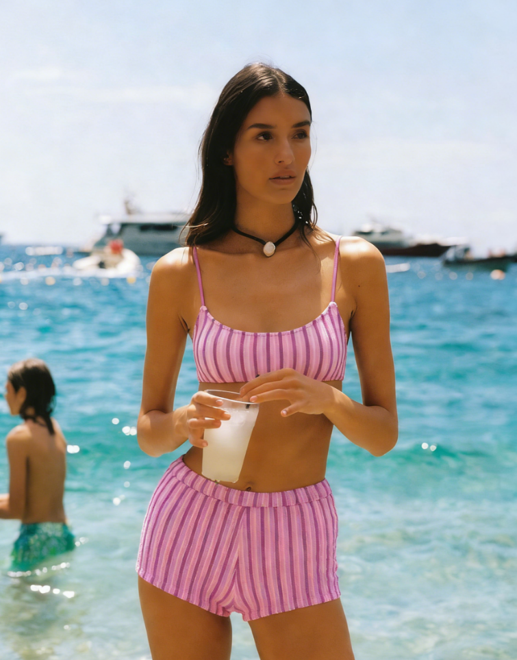SEASONAL Women's Seasonal Swimwear 2026 New Trend Bestseller Sophisticated Slimming Sexy Separate Swimsuit Powdered Bikini Short Swimsuit