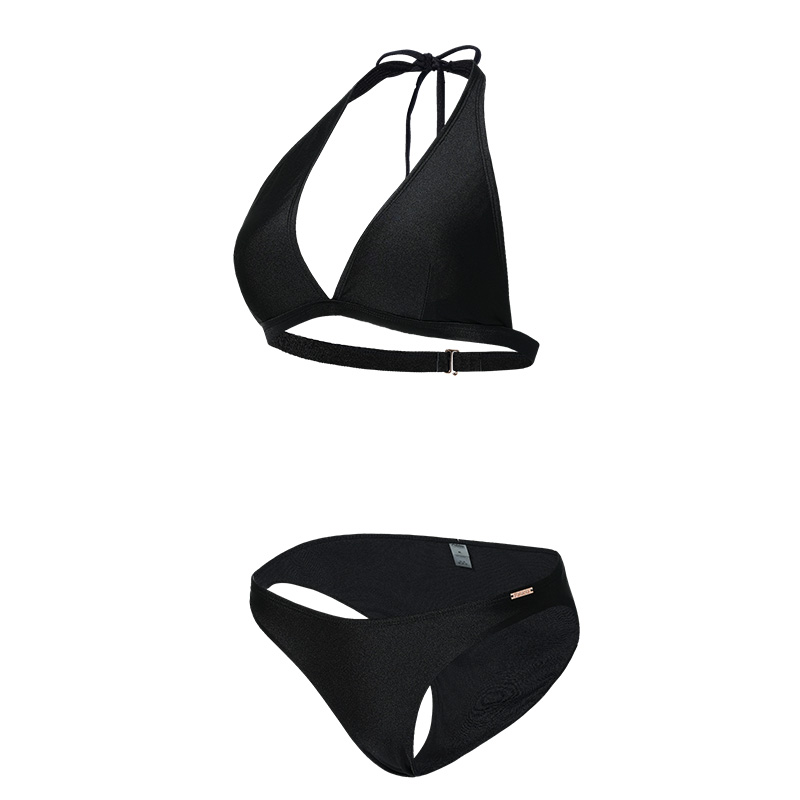 Seasonal Surfing, Diving and Swimming Costume 2026 New Style Bikini Sexy Goddess Black High-end Feeling Island Vacation Swimwear Separate Set
