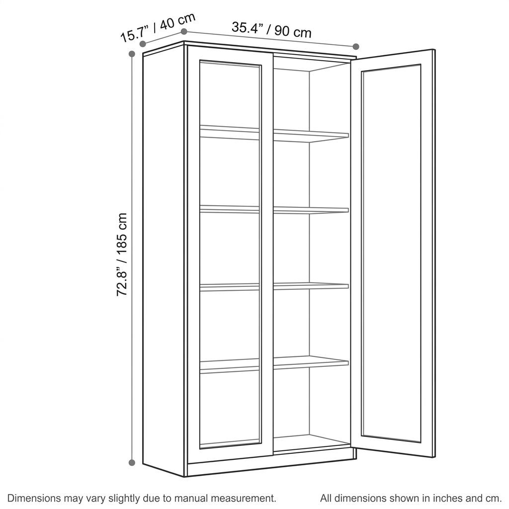 BrandName Gray and White Steel Office Storage Cabinet with Key Lock, Heavy-Duty Filing Locker