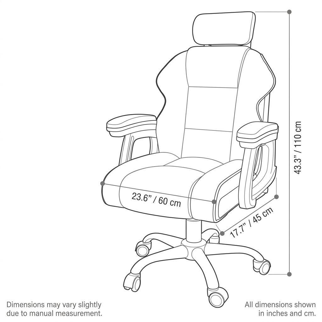 BrandName White Ergonomic Task Chair with Footrest, High Back Swivel Desk Chair, Adjustable Headrest Steel Base