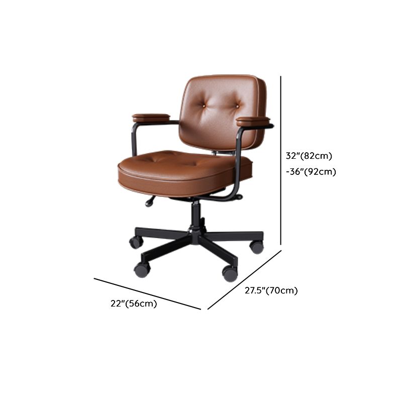 BrandName 63"L x 30.3"W Cocoa Timber Office Desk and Chair Set with Pedestal Base, Wooden Computer Desk with Upholstered Chair