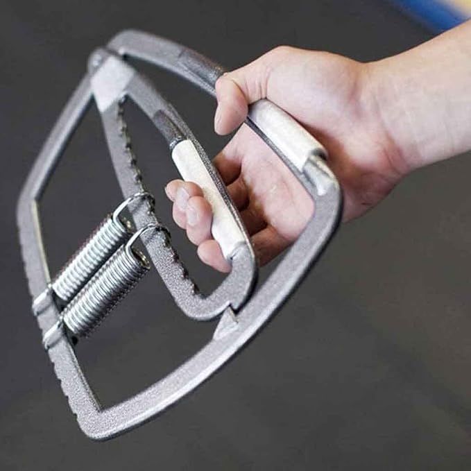 Heavy-Duty Adjustable Metal Hand Grip & Finger Strengthener with Carry Bag