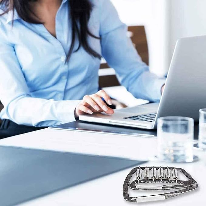 Heavy-Duty Adjustable Metal Hand Grip & Finger Strengthener with Carry Bag