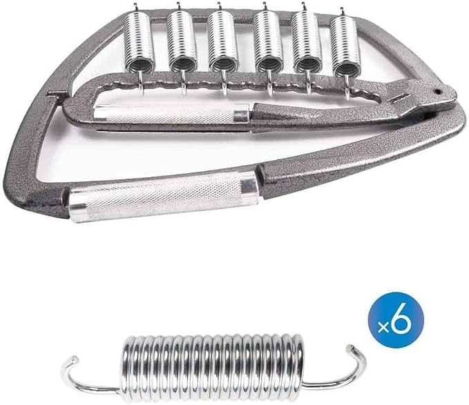 Heavy-Duty Adjustable Metal Hand Grip & Finger Strengthener with Carry Bag