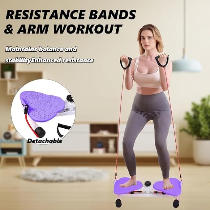 Compact Core & Waist Rotating Fitness Board for Low-Impact Workout (150kg Capacity)