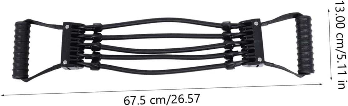 Adjustable Latex Chest Expander Resistance Band - Black