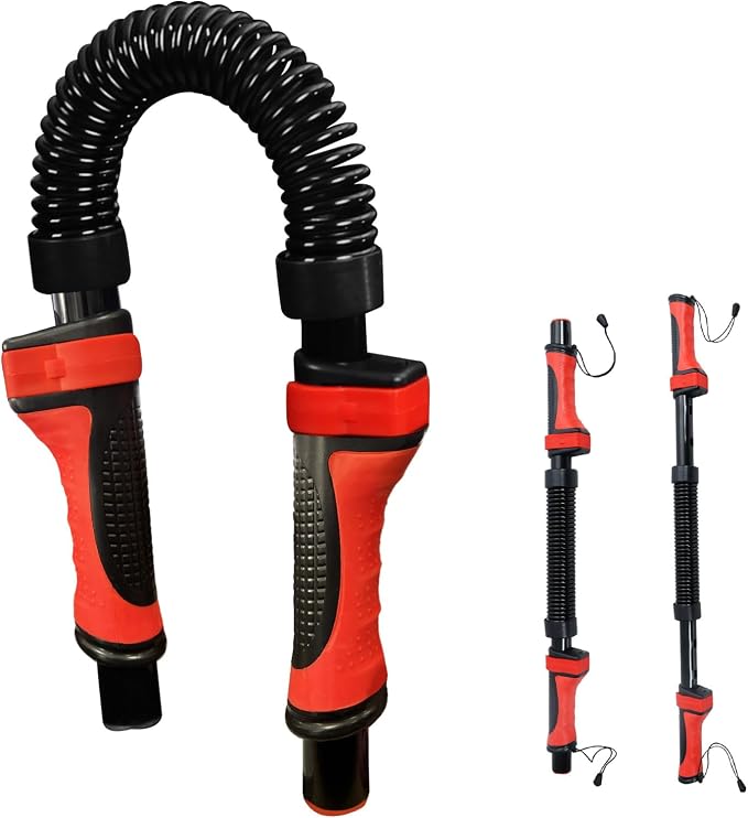 Adjustable Dual-Spring Power Twister Bar for Upper Body Workout (30-50kg)
