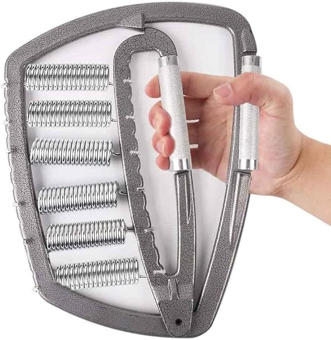 Heavy-Duty Adjustable Metal Hand Grip & Finger Strengthener with Carry Bag