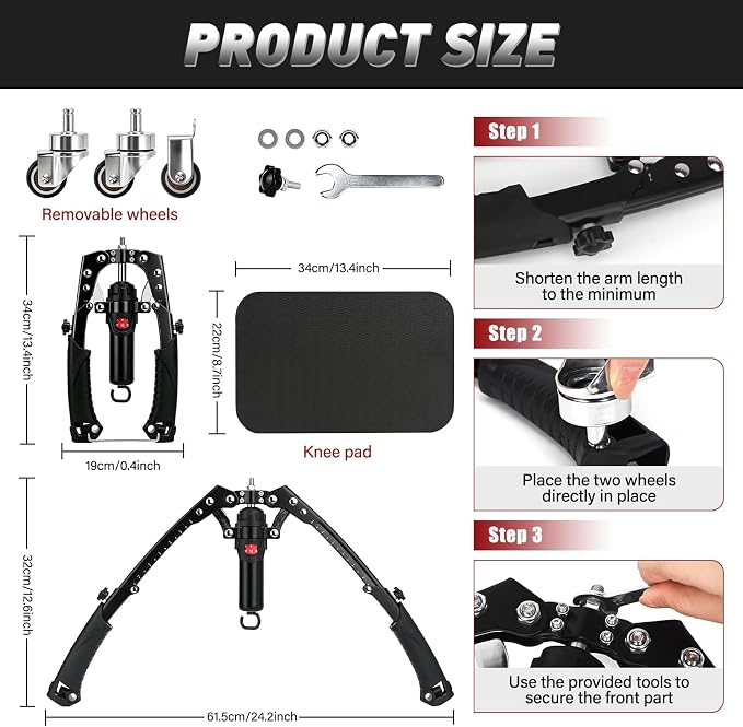 Multi-Functional Hydraulic Power Twister & Push-Up Trainer (10-200kg)