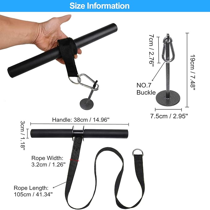 Heavy-Duty Steel Wrist & Forearm Roller Blaster for Weight Training