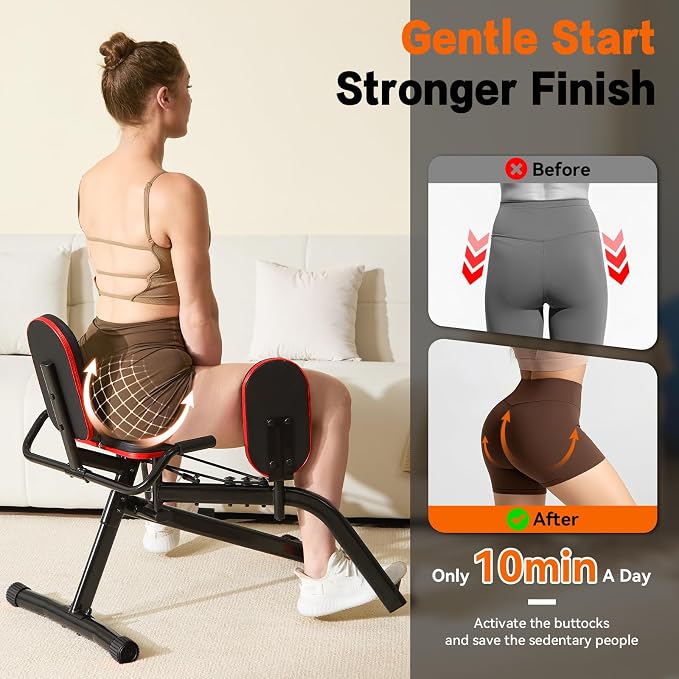 Heavy-Duty 6-Level Hip Abductor & Thigh Workout Machine (200kg Max Load)