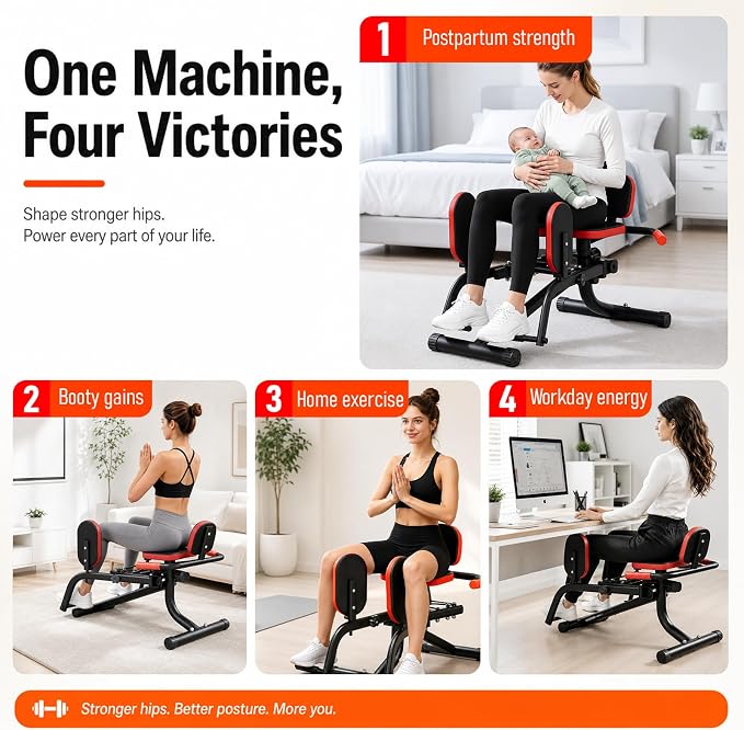 3-in-1 Adjustable Pelvic Floor Trainer & Thigh Toner (0-60kg Resistance)
