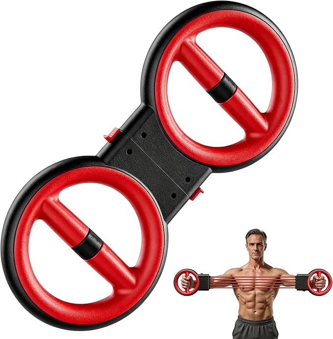 3-in-1 360-Degree Rotating Arm & Shoulder Burn Machine - Black & Red