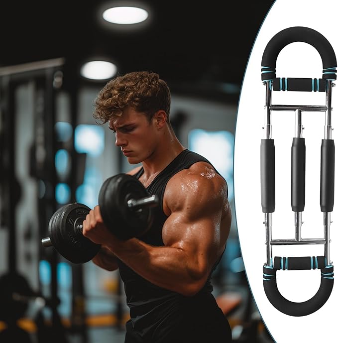 Adjustable Upper Body & Chest Expander Workout Bar (20-100kg)