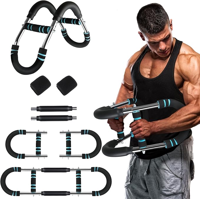 Heavy-Duty Spring Power Twister Bar for Chest & Arm Training (50kg Resistance)