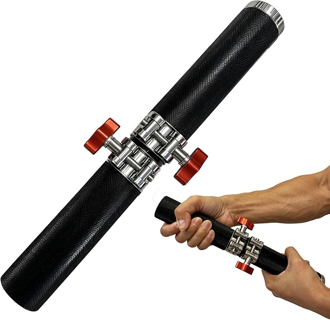 Adjustable Resistance Wrist & Forearm Roller Trainer with Non-Slip Grip
