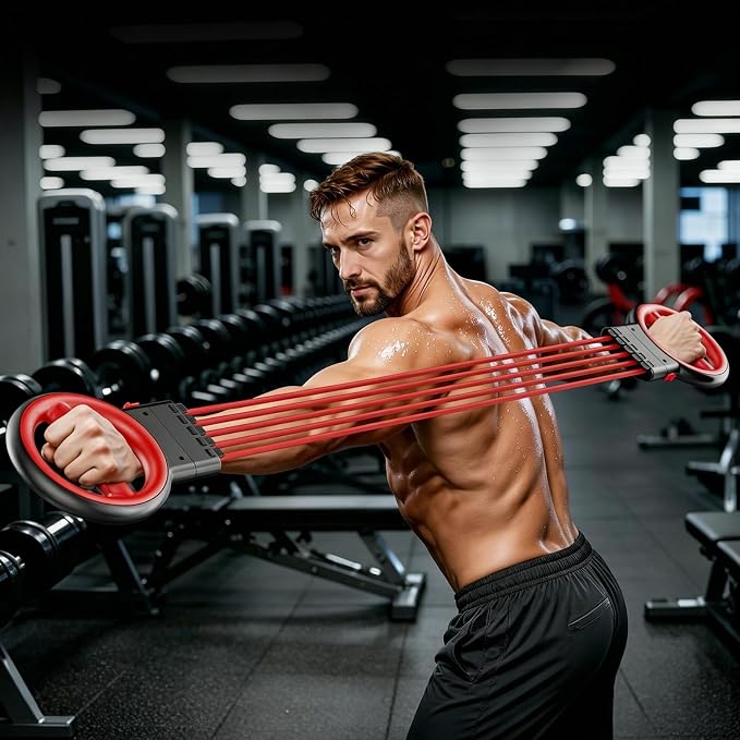 3-in-1 360-Degree Rotating Arm & Shoulder Burn Machine - Black & Red