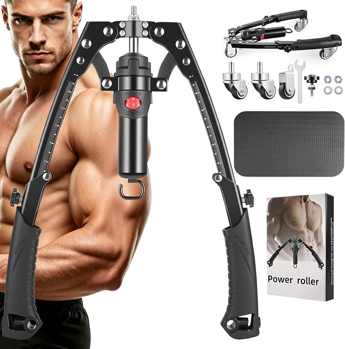 3-in-1 Hydraulic Power Chest Expander & Arm Trainer Set (10-200kg)