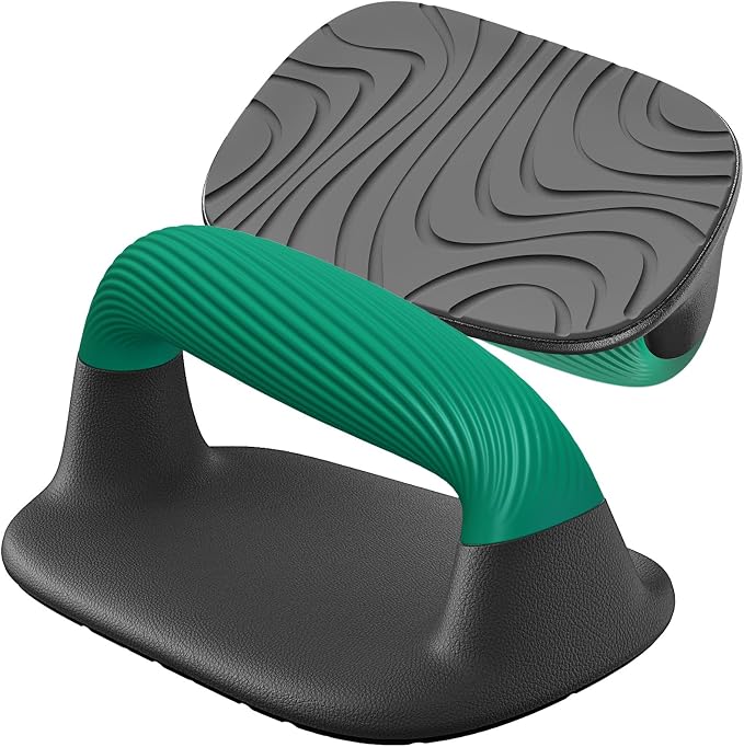 Portable Compact Push-Up Grips for Home Workouts (Pair) - White & Mint