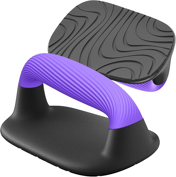 Portable Non-Slip Push-Up Stands for Upper Body Training (Pair) - Purple