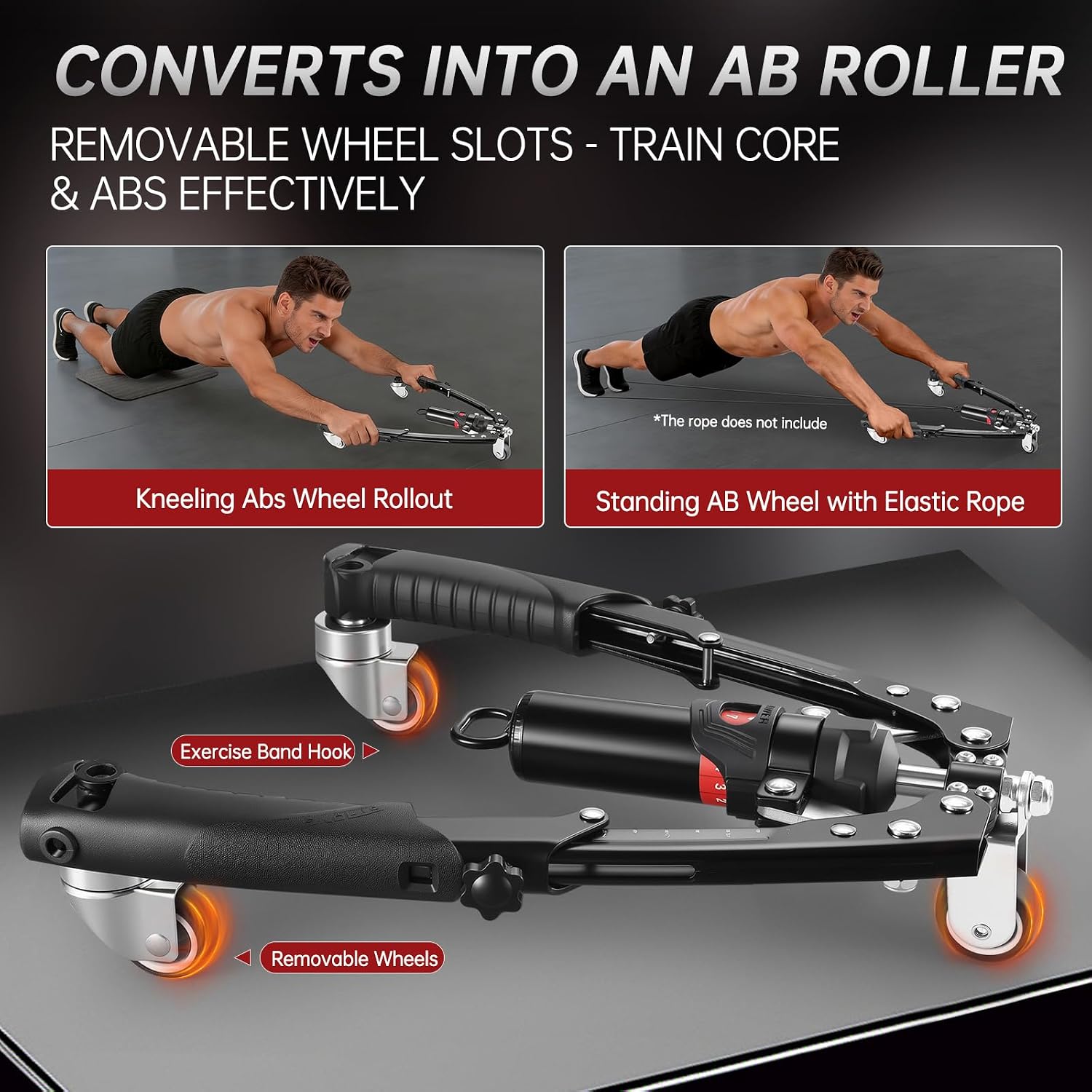 3-in-1 Hydraulic Power Chest Expander & Arm Trainer Set (10-200kg)
