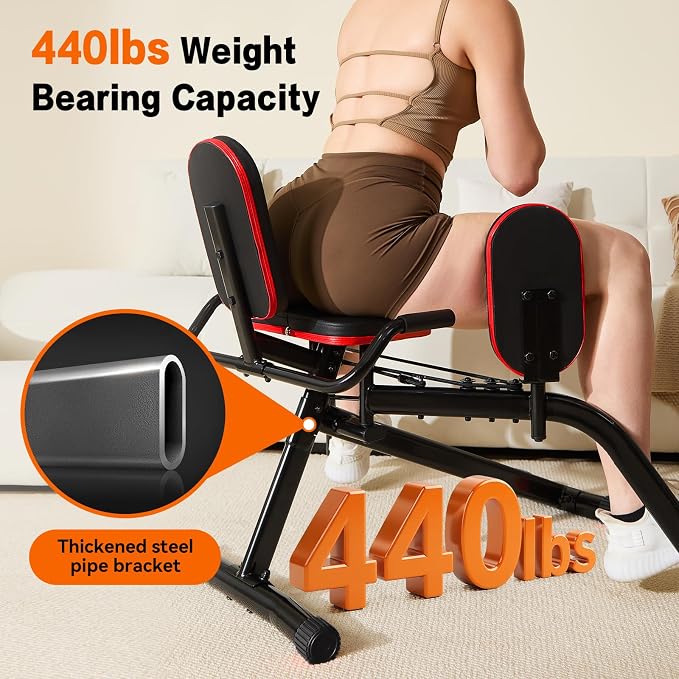Heavy-Duty 6-Level Hip Abductor & Thigh Workout Machine (200kg Max Load)
