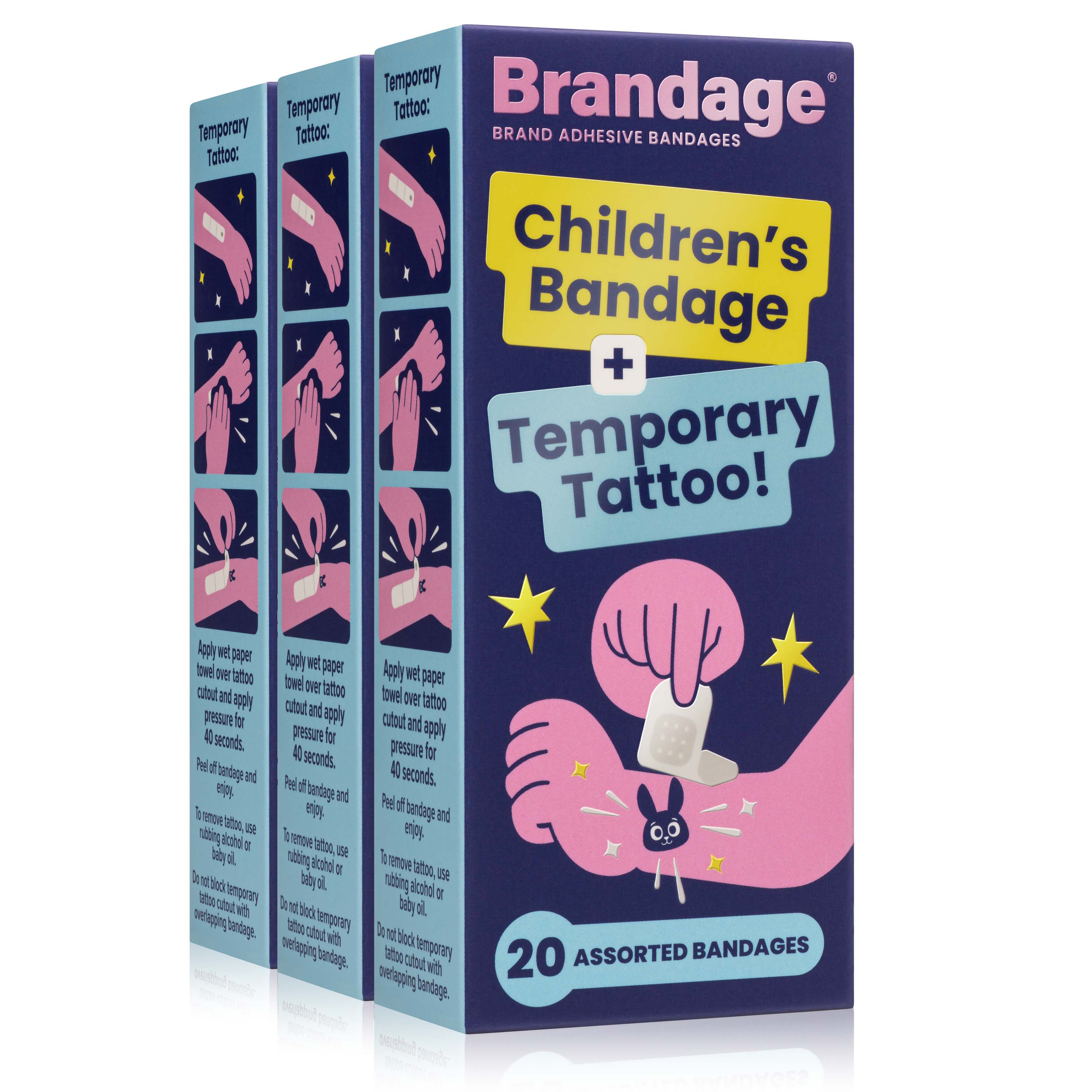 Brandage adhesive bandages: 3-pack